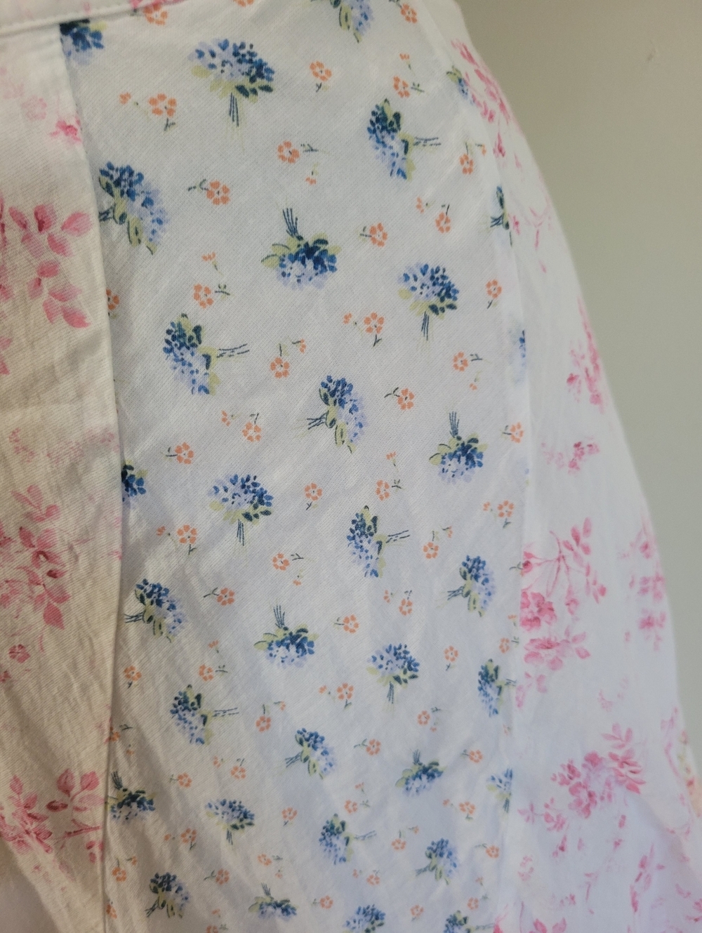 Polo Ralph Lauren Patchwork Quilt Floral Cream Maxi Skirt with Soft Pink Print - Picture 8 of 15